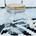 Банка на затиску з бамбуковою кришкою 1,2л