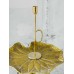 Подсвечник латунь 8*2,5*20 см