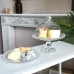 Скляна тортівниця з колпаком Серце, 19,5 см