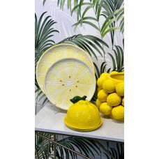Блюдо керамічне Lemon, D30.5см, колір-жовтий