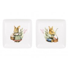 Блюдо порцелянове 15см Floral Green, 2 дизайни