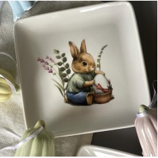 Блюдо порцелянове 15см Floral Green, 2 дизайни