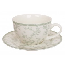 Чашка c блюдцем порцелянові 250мл Floral Green