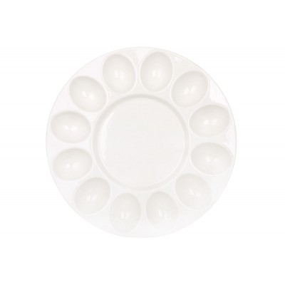 Блюдо порцелянове для яєць та Великодня D27см Pure White