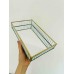 Піднос скляний з дзеркальною поверхнею, 25x15х4,5 см