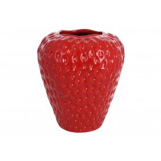 Ваза керамічна Strawberry 21*21*26см, колір - червоний