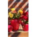 Ваза керамічна Strawberry 13.5*.3.5*12 см, червона