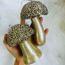 Подвеска грибочек, шампань, 14x7x7 см
