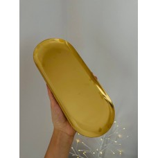 Піднос металевий Золотий, 30 x12 см