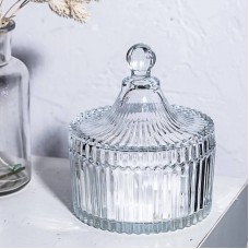 Цукорниця скляна 13 * 10 см, прозора