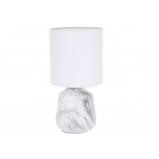 Настільна лампа з тканинним абажуром Marble White D24. 5 * 12.5 см