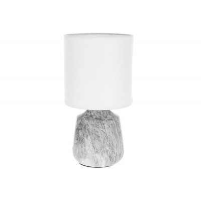Настільна лампа з тканинним абажуром Marble Grey D24. 5 * 12.5 см