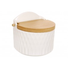 Цукорниця з бамбуковою кришкою 12*10*10.5см Romb