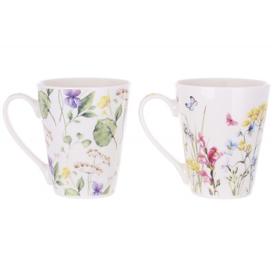 Кухоль порцеляновий 325мл Floral, 2 дизайну