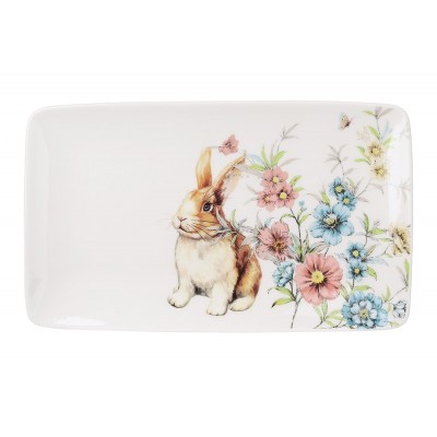 Блюдо порцелянове Happy Rabbit, 20.5*12*5*1.5см