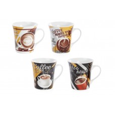 Кружка порцеляновий 375мл Coffee, 4 види