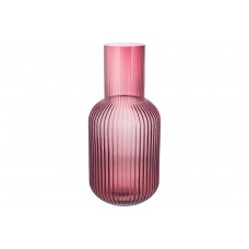 Ваза скляна Bottle 34см, колір-темно-рожевий