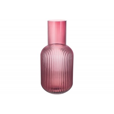 Ваза скляна Bottle 34см, колір-темно-рожевий