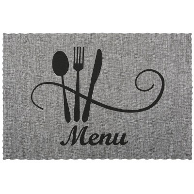 Серветка сервірувальна (плейсмат) Kitchen, колір-графіт, 29.5 * 45см