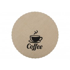 Серветка сервірувальна (плейсмат) 
Coffee, колір-бежевий, D38см
