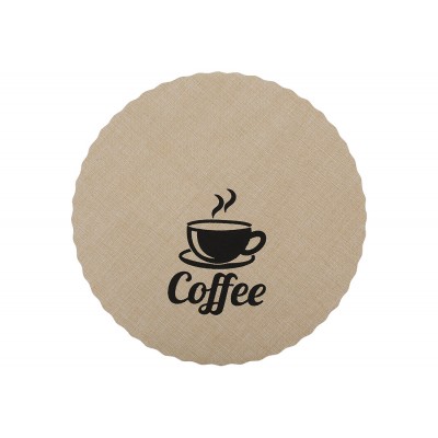 Серветка сервірувальна (плейсмат) 
Coffee, колір-бежевий, D38см