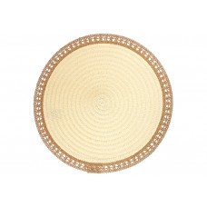Сервірувальна серветка (плейсмат)  D38см Boho Lace, колір - натуральний беж