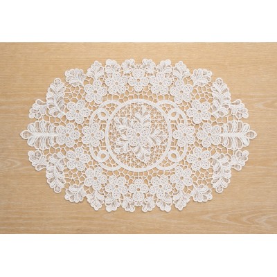 Мереживна сервірувальна серветка 30*45см Heritage Lace, колір - молочно-білий