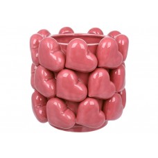 Ваза порцелянова Heart D21*20см