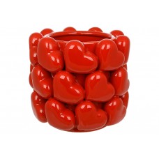 Ваза порцелянова Heart D21*20см