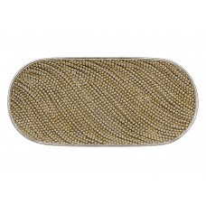 Декоративне блюдо 26*12*2.5см Pearl, колір - шампань