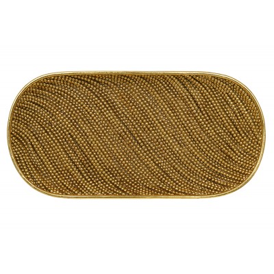 Декоративне блюдо 30.5*15*3см Pearl, колір - золото