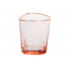 Склянка із золотим кантом Diva Pink, 350мл