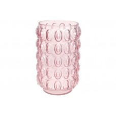 Ваза стеклянная Bubbles, 30см, цвет - розовый