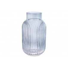 Ваза скляна bottle grey 22см, колір-сіро-блакитний