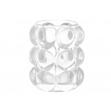 Свічник скляний Bauble 10см прозорий 591-385
