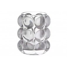 Свічник скляний Bauble 10см сірий 591-388