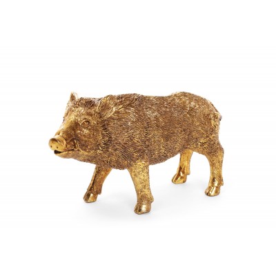 Декоративна статуетка Wild boar 11.5см, колір - золото