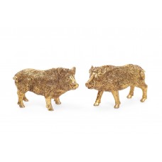 Декоративная статуэтка Wild boar 11см, цвет - золото