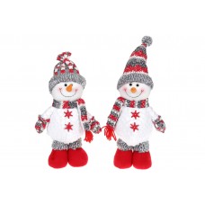 Мягкая новогодняя игрушка Снеговик 38см, 2 дизайна