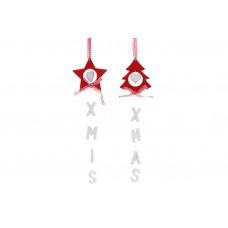 Новогоднее украшение с декором XMAS 37см