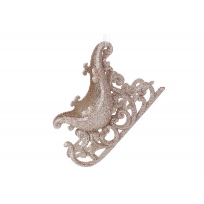 Ялинкова прикраса Сані 13см, колір - шампань