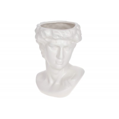 Ваза керамічна Аполлон, 30см, колір-матовий білий