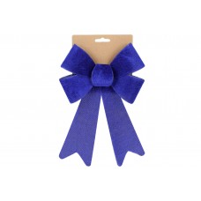 Бант декоративний з оксамиту 16 * 25см, колір-Королівський синій