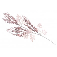 Декоративна гілка з ягодами 74см, колір-ніжний рожевий