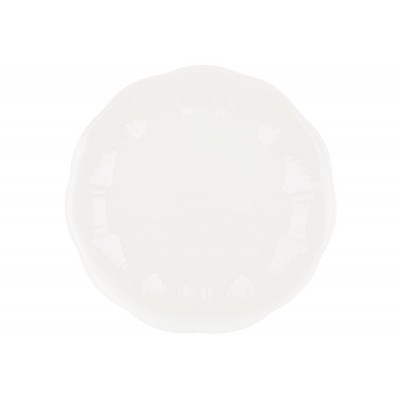 Тарілка порцелянова D20.5см White Flower