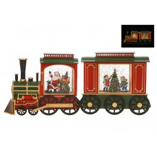Водяний Поїзд з LED підсвіткою та музикою Jingle Bells 48см