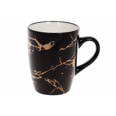 Кухоль порцеляновий Black Marble, 360мл