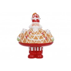 Цукерниця керамічна з кришкою Пряниковий Солдатик, 21*16*27см