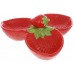 Менажниця керамічна Strawberry, 24см, колір-червоний Менажниця керамічна Strawberry, 24см, колір-червоний
