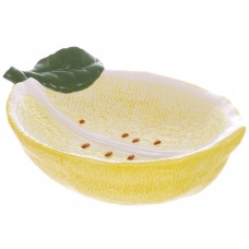 Фруктівниця керамічна Lemon, 21*13см, колір-жовтий